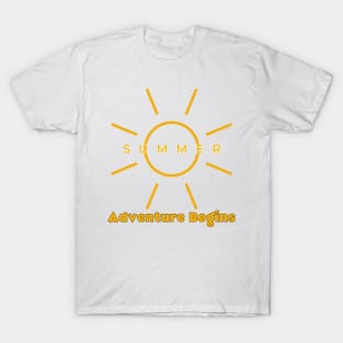 Summer Adventures Begins T-Shirt